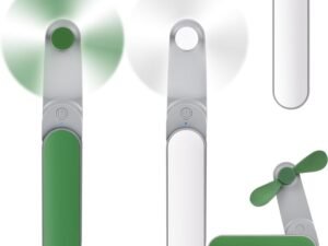 2-Pack Portable Handheld Fan, 360°Foldable Mini Personal Fan, 7-15 Working Hours USB Rechargeable Battery Operated Eyelash Hand Fans for Makeup, Small Pocket Fan for Women Girls Home Travel Outdoor