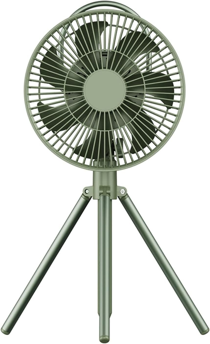 Fan LightCamping Fan with Remote Control & Light Tent Fans 10000mAh 3 Legs 5-Gear Winds for Outdoor Fishing BBQ with Mobile Power