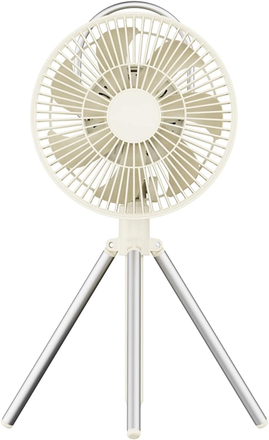 Fan LightCamping Fan with Remote Control & Light Tent Fans 10000mAh 3 Legs 5-Gear Winds for Outdoor Fishing BBQ with Mobile Power