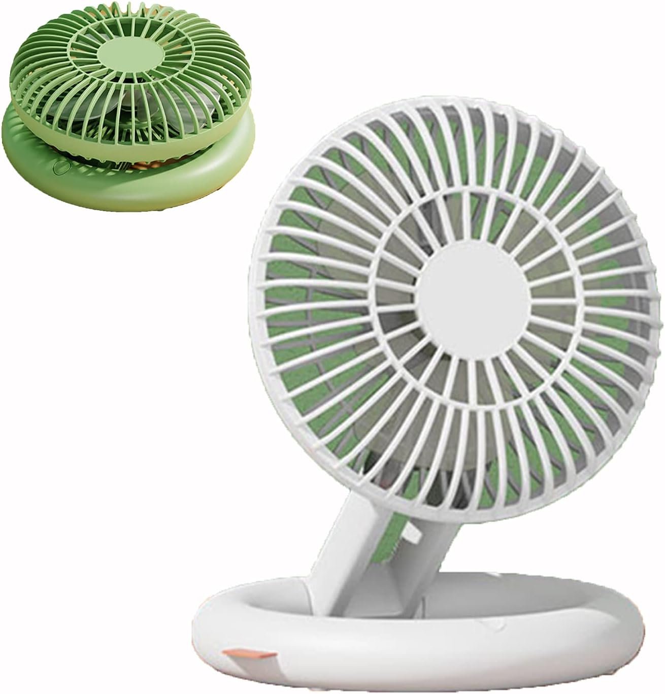 Portable Folding Fan 2000mAh USB Chargeable Desk Mini Portable Air Cooler Fan Rotatable Ventilador Cooling Fan Home Office